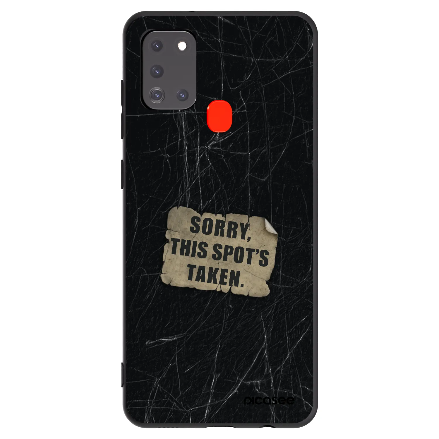 Picasee silikonový černý obal pro Samsung Galaxy A21s - SORRY
