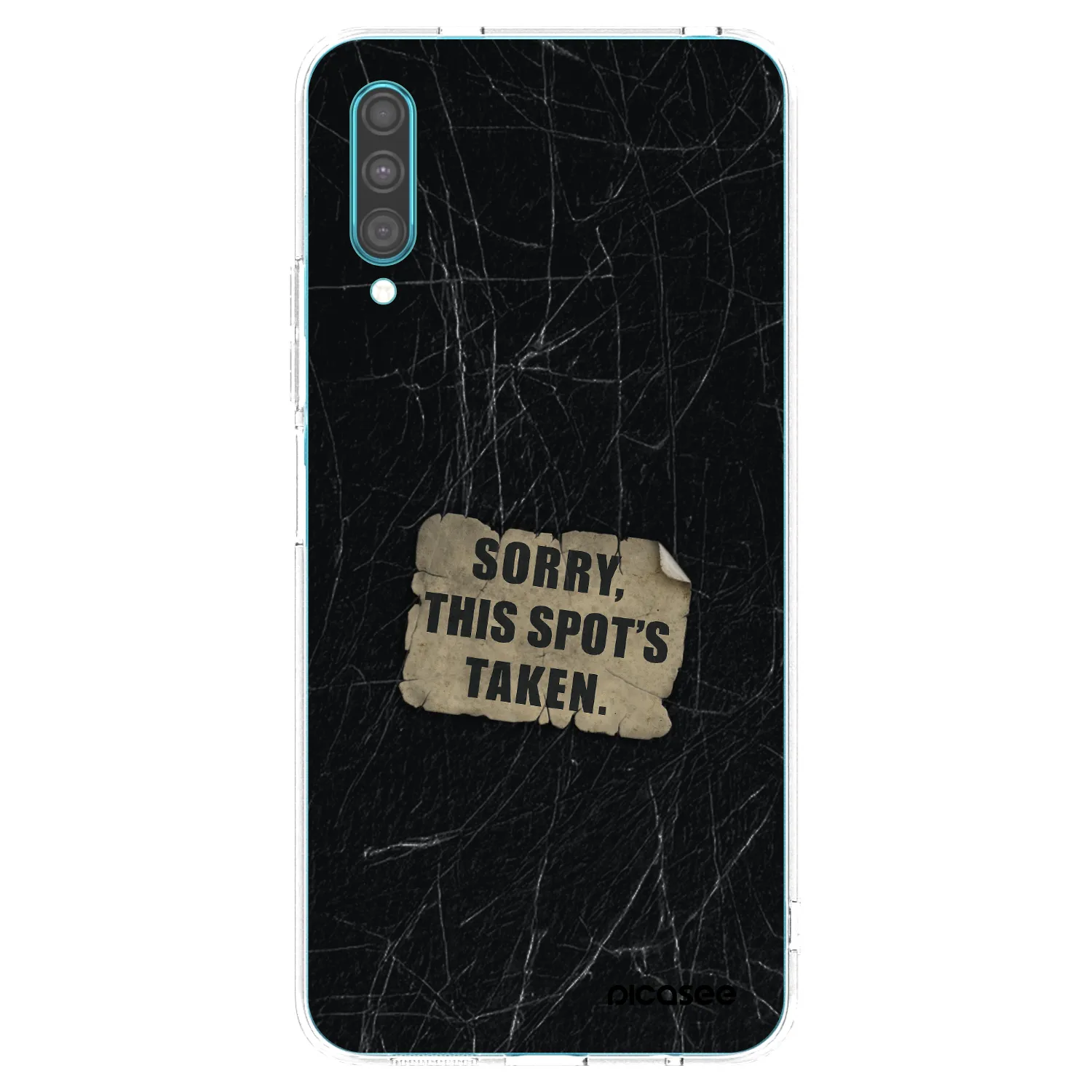 Picasee silikonový průhledný obal pro Samsung Galaxy A30s A307F - SORRY