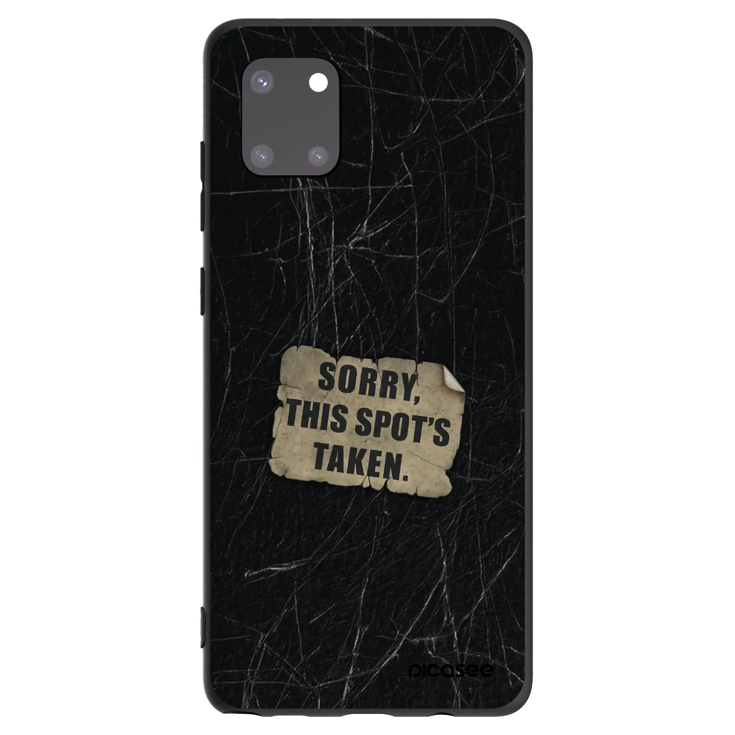 Picasee silikonový černý obal pro Samsung Galaxy Note 10 Lite N770F - SORRY