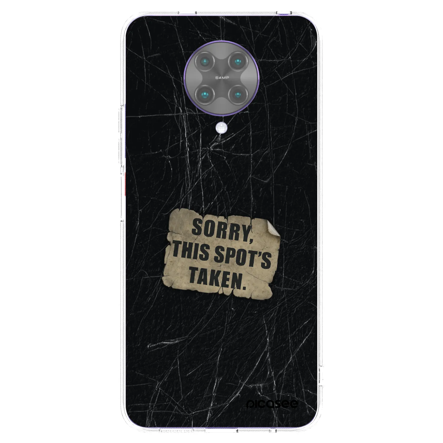 Picasee silikonový průhledný obal pro Xiaomi Poco F2 Pro - SORRY