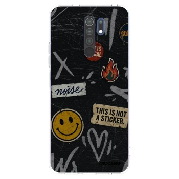 Picasee silikonový průhledný obal pro Xiaomi Redmi 9 - STICKERS x TAGS