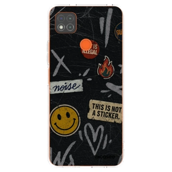 Picasee silikonový průhledný obal pro Xiaomi Redmi 9C - STICKERS x TAGS