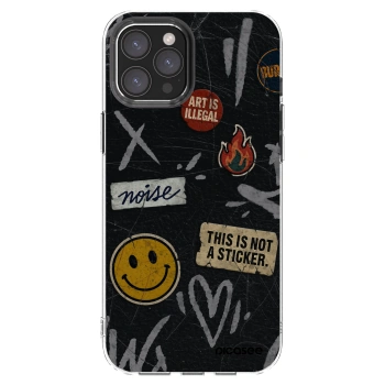 Picasee silikonový průhledný obal pro Apple iPhone 12 Pro Max - STICKERS x TAGS