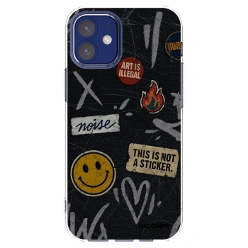 Picasee silikonový průhledný obal pro Apple iPhone 12 mini - STICKERS x TAGS
