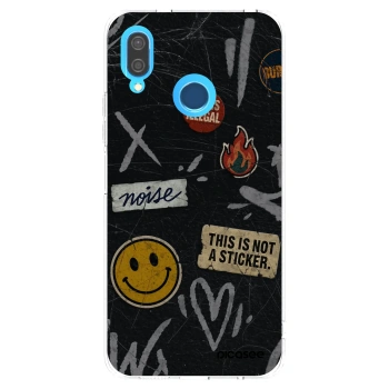 Picasee silikonový průhledný obal pro Huawei P20 Lite - STICKERS x TAGS