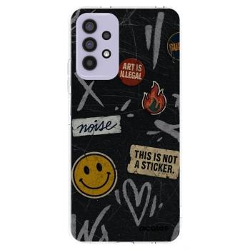 Picasee silikonový průhledný obal pro Samsung Galaxy A32 4G SM-A325F - STICKERS x TAGS