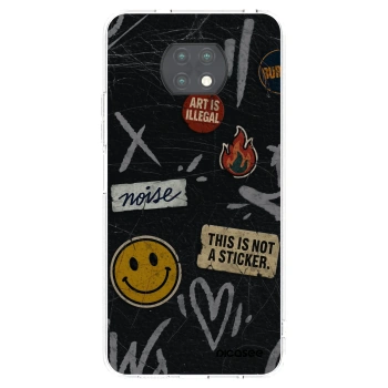 Picasee silikonový průhledný obal pro Xiaomi Redmi Note 9T - STICKERS x TAGS