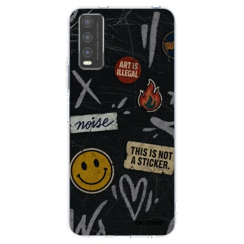 Picasee silikonový průhledný obal pro Vivo Y20s - STICKERS x TAGS
