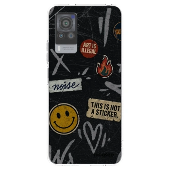 Picasee silikonový průhledný obal pro Vivo X60 Pro 5G - STICKERS x TAGS