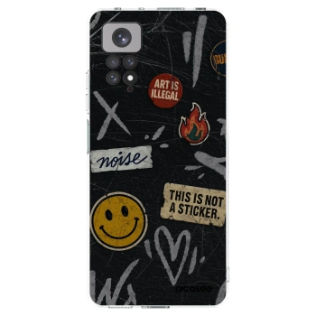 Picasee silikonový průhledný obal pro Xiaomi Redmi Note 11 - STICKERS x TAGS