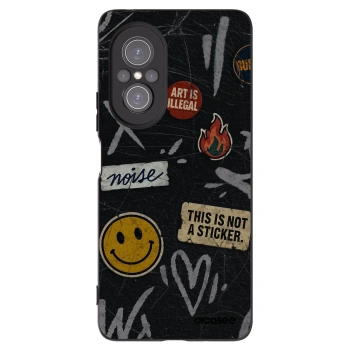 Picasee silikonový černý obal pro Huawei Nova 9 SE - STICKERS x TAGS