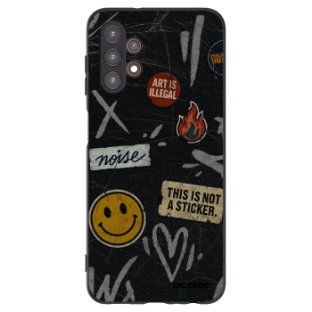 Picasee silikonový černý obal pro Samsung Galaxy A13 4G A135 - STICKERS x TAGS
