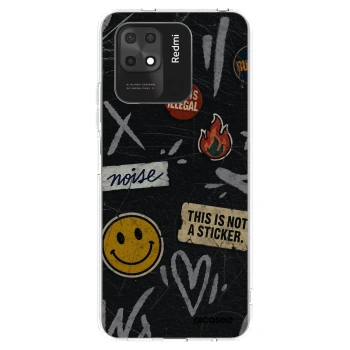Picasee silikonový průhledný obal pro Xiaomi Redmi 10C - STICKERS x TAGS
