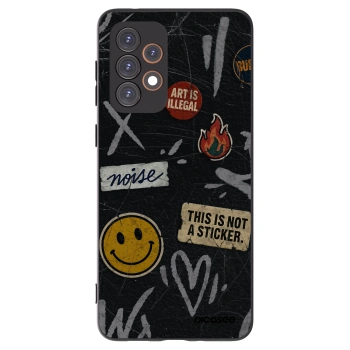 Picasee silikonový černý obal pro Samsung Galaxy A33 5G A336 - STICKERS x TAGS
