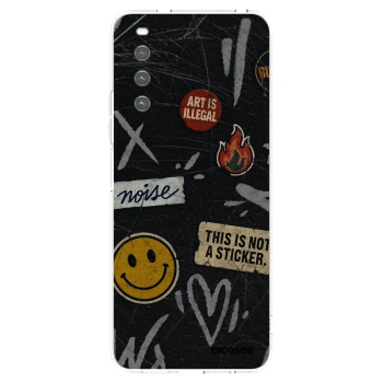 Picasee silikonový průhledný obal pro Sony Xperia 10 IV 5G - STICKERS x TAGS