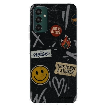 Picasee silikonový průhledný obal pro Samsung Galaxy M13 M135F - STICKERS x TAGS
