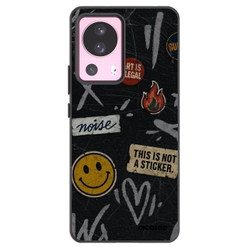 Picasee silikonový černý obal pro Xiaomi 13 Lite - STICKERS x TAGS