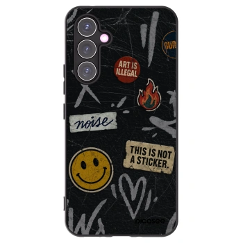 Picasee silikonový černý obal pro Samsung Galaxy A54 5G A546B - STICKERS x TAGS