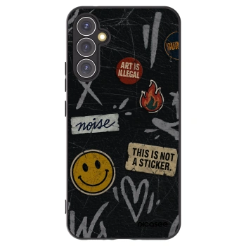 Picasee silikonový černý obal pro Samsung Galaxy A34 5G A346B - STICKERS x TAGS