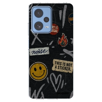 Picasee silikonový průhledný obal pro Xiaomi Redmi Note 12 Pro 5G - STICKERS x TAGS