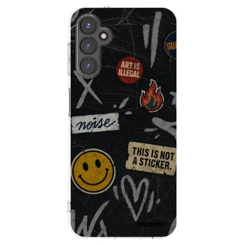 Picasee silikonový průhledný obal pro Samsung Galaxy A14 4G A145R - STICKERS x TAGS