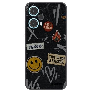 Picasee silikonový černý obal pro Xiaomi Poco F5 - STICKERS x TAGS