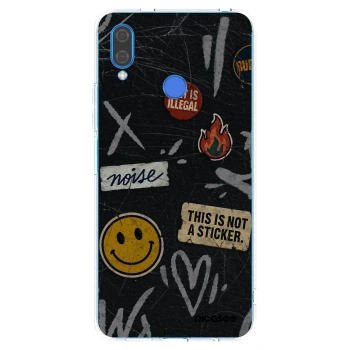 Picasee silikonový průhledný obal pro Huawei Nova 3 - STICKERS x TAGS
