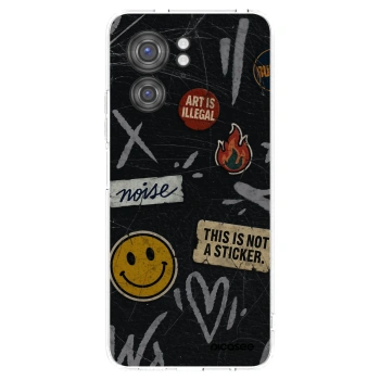 Picasee silikonový průhledný obal pro Motorola Edge 40 - STICKERS x TAGS