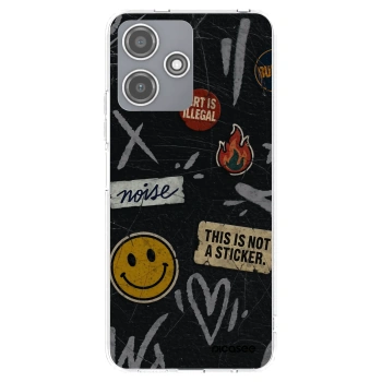 Picasee silikonový průhledný obal pro Xiaomi Redmi 12 5G - STICKERS x TAGS