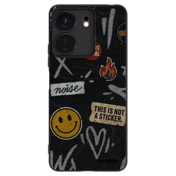 Picasee silikonový černý obal pro Xiaomi Redmi 13C 4G - STICKERS x TAGS