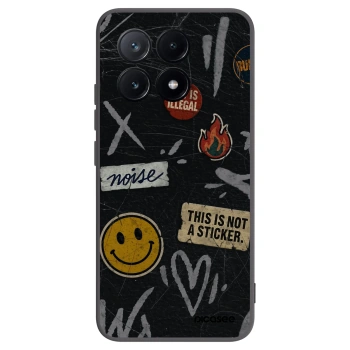 Picasee silikonový černý obal pro Xiaomi Poco X6 Pro - STICKERS x TAGS