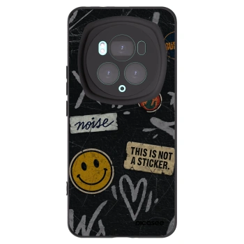 Picasee silikonový černý obal pro Honor Magic6 Pro - STICKERS x TAGS