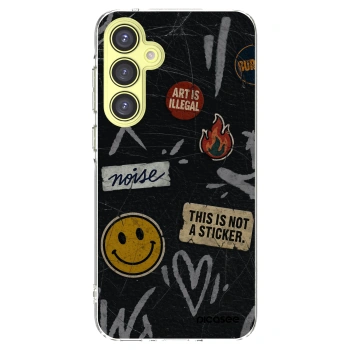 Picasee silikonový průhledný obal pro Samsung Galaxy A35 5G A356B - STICKERS x TAGS