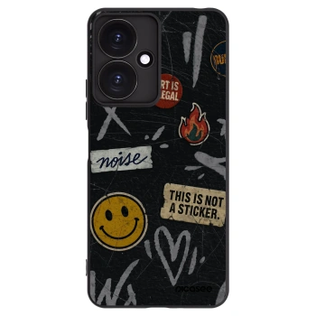 Picasee silikonový černý obal pro Xiaomi Redmi 13C 5G - STICKERS x TAGS