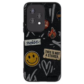 Picasee silikonový černý obal pro Honor 200 Lite - STICKERS x TAGS