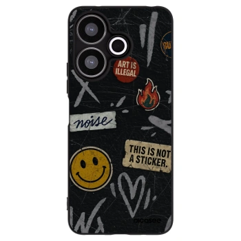 Picasee silikonový černý obal pro Xiaomi Redmi 13 4G - STICKERS x TAGS