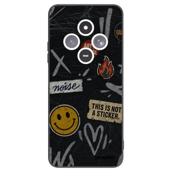 Picasee silikonový černý obal pro Xiaomi Redmi 14C - STICKERS x TAGS