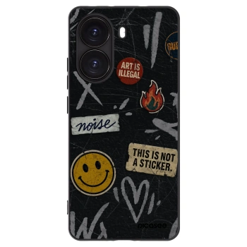 Picasee silikonový černý obal pro Xiaomi Poco X7 Pro 5G - STICKERS x TAGS