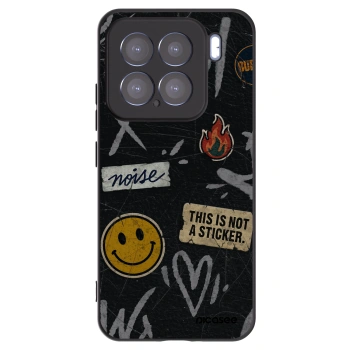 Picasee silikonový černý obal pro Xiaomi 15 - STICKERS x TAGS