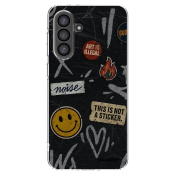 Picasee silikonový průhledný obal pro Samsung Galaxy A36 5G - STICKERS x TAGS