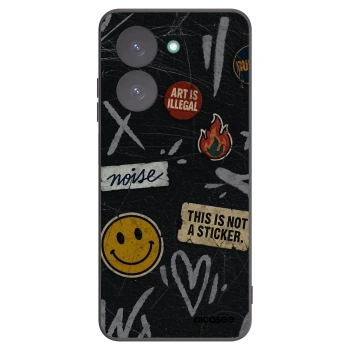 Picasee silikonový černý obal pro Xiaomi Redmi A5 - STICKERS x TAGS