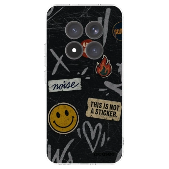 Picasee silikonový průhledný obal pro Xiaomi Redmi Note 15 Pro+ - STICKERS x TAGS