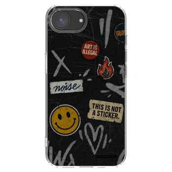 Picasee silikonový průhledný obal pro Apple iPhone 17e - STICKERS x TAGS