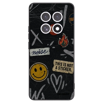 Picasee silikonový černý obal pro Xiaomi Redmi Note 15 5G - STICKERS x TAGS