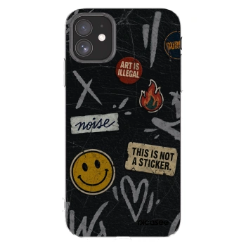 Picasee silikonový průhledný obal pro Apple iPhone 11 - STICKERS x TAGS