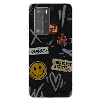 Picasee silikonový průhledný obal pro Huawei P40 Pro - STICKERS x TAGS