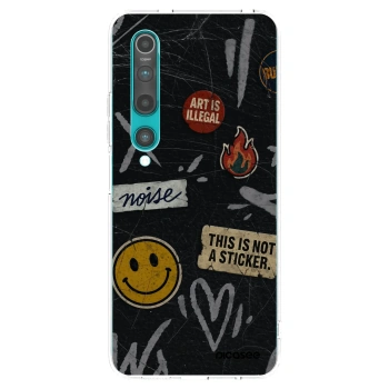 Picasee silikonový průhledný obal pro Xiaomi Mi 10 - STICKERS x TAGS