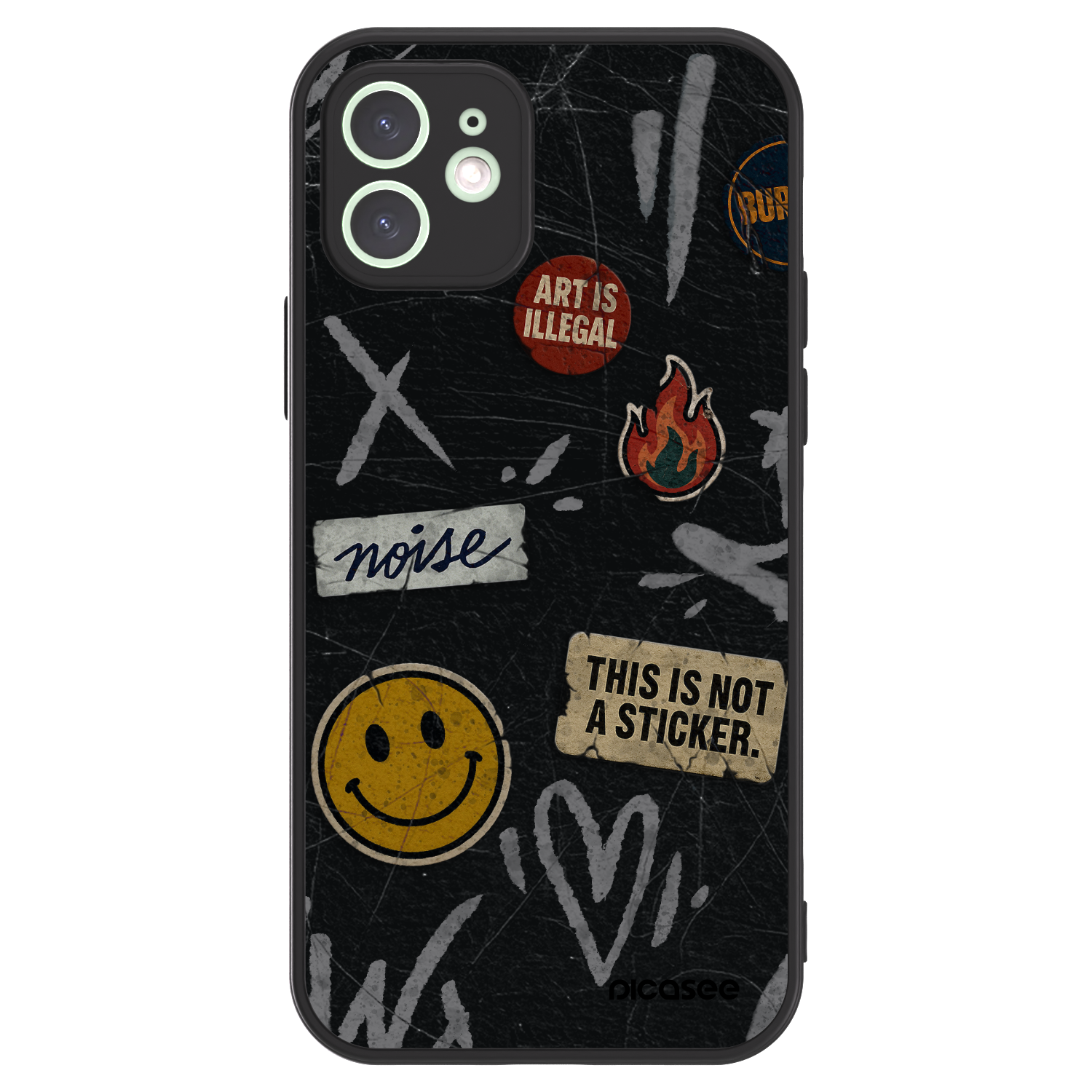 Picasee ULTIMATE CASE pro Apple iPhone 12 - STICKERS x TAGS