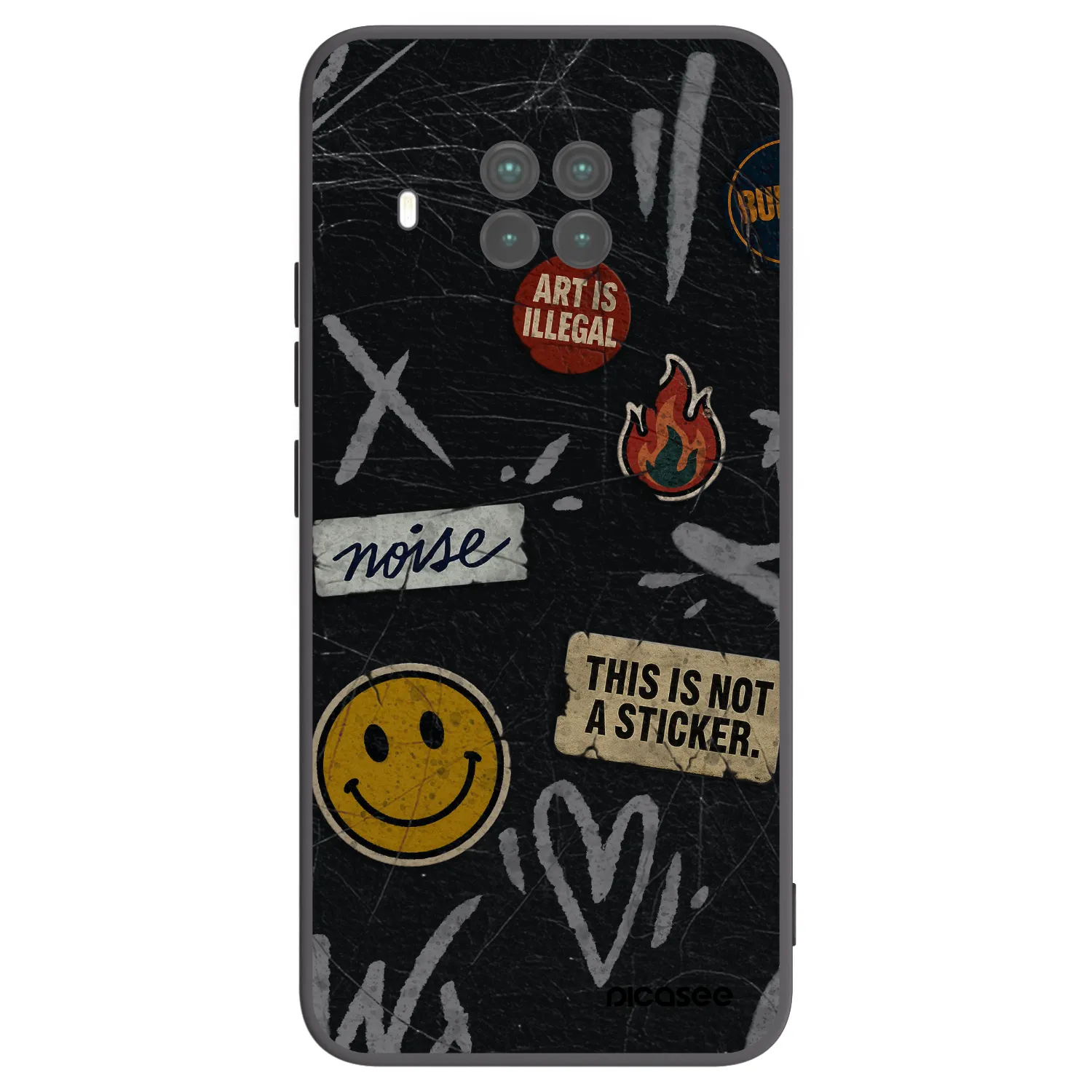 Picasee silikonový černý obal pro Xiaomi Mi 10T Lite - STICKERS x TAGS