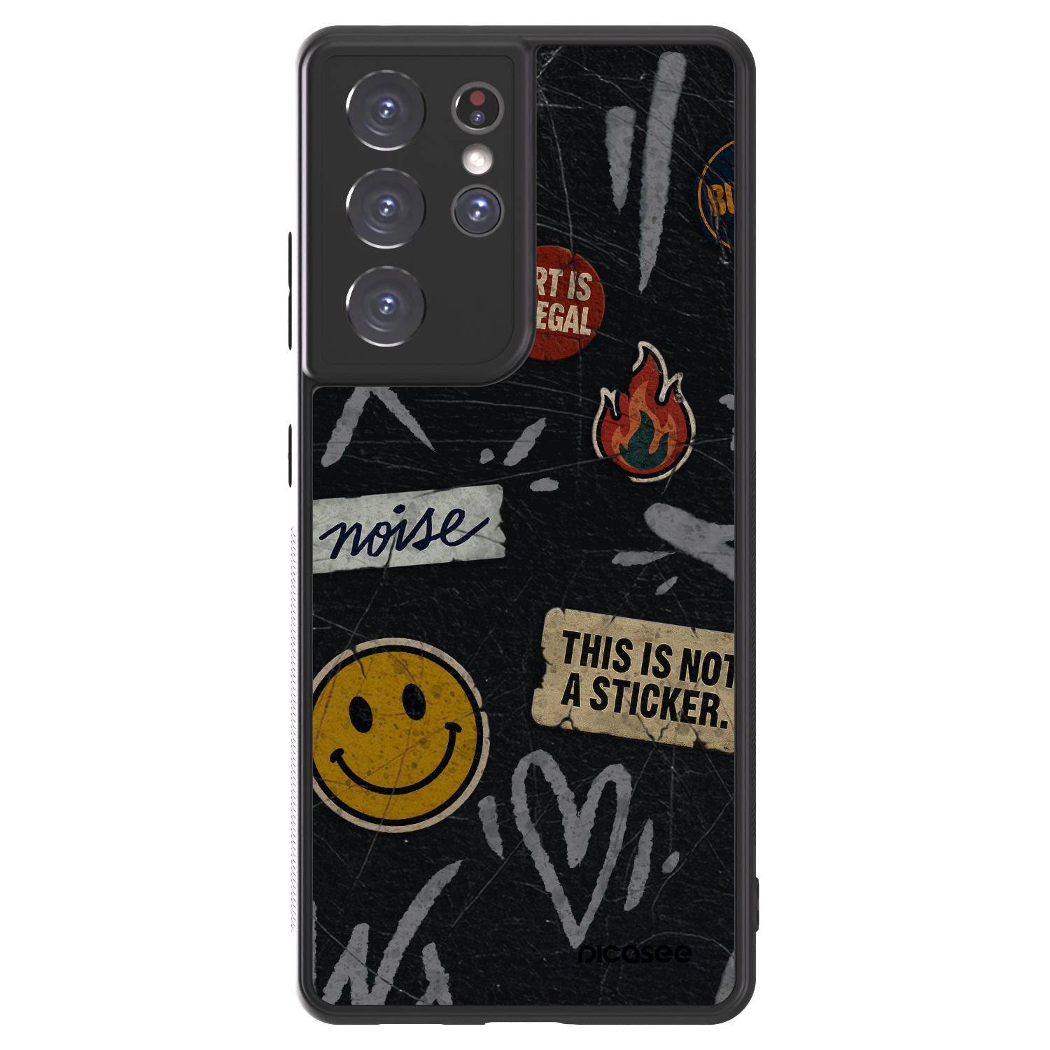 Picasee ULTIMATE CASE pro Samsung Galaxy S21 Ultra 5G G998B - STICKERS x TAGS